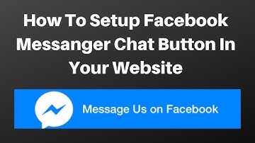 How to setup facebook messanger chat button in your website