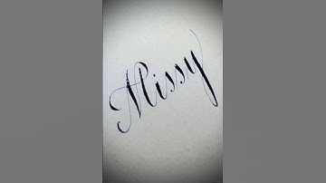 Copperplate calligraphy , tutorial: how I write your name