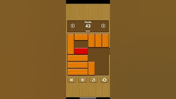 Unblock Me - Relax Mode - Starter // Puzzle 43 #shorts