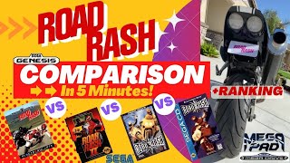 Celebrity Road Rash 16 Bit Games Comparison + MY Ranking *5 Minutes* Genesis / Megadrive Sega CD / Mega CD Wealth