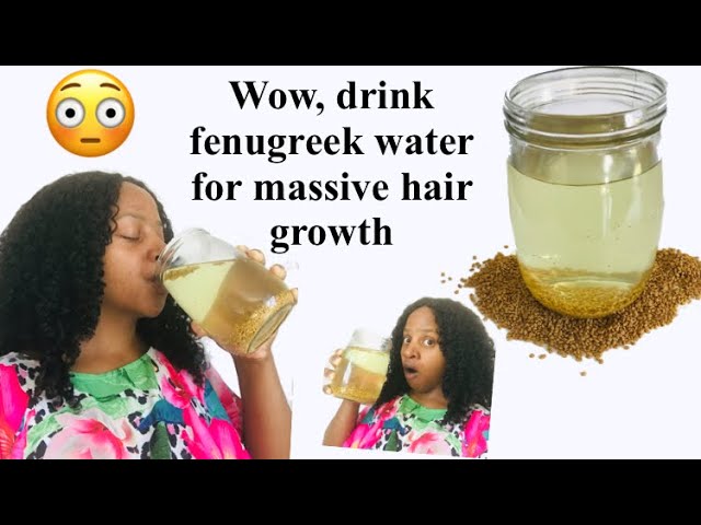 WOW 😳 THIS WATER WILL TRIGGER FASTER THICKER HAIR Growth! FENUGREEK water  for hair growth - YouTube