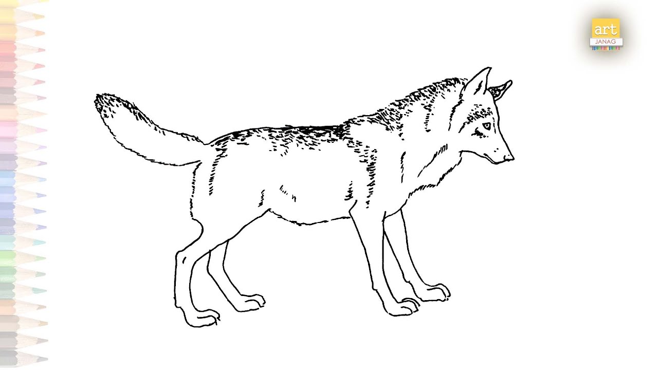 Red fox drawing videos | Fox drawing tutorials | How to draw Red fox ...