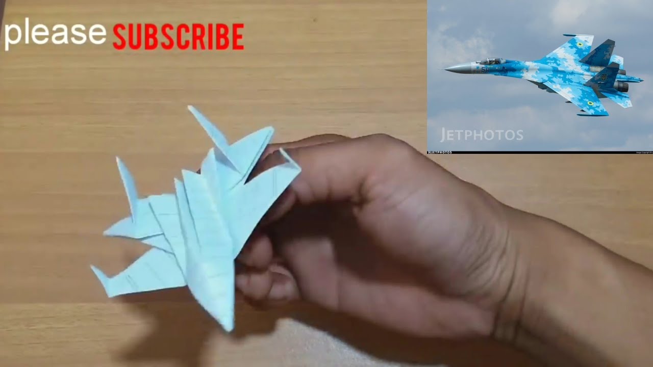 Cara membuat pesawat tempur sukhoi dari kertas YouTube