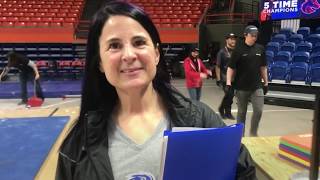Boise State gymnastics coach Tina Bird on loss to BYU