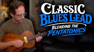 Classic electric Blues lead by blending the Major & Minor Pentatonic scales - Guitar Lesson - EP640