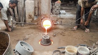 Metal casting sand mold on underground | Great Technique