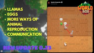 WorldBox: Update 0.23 || Llamas, Communication, Eggs, More ways of reproduction. screenshot 5