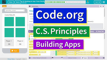 Building an App: Color Sleuth Lesson 10.15 Tutorial with Answers Code.org CS Principles