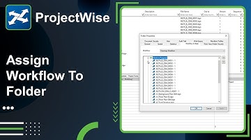 Lesson 2: Assigning Workflow to documents in ProjectWise Explorer