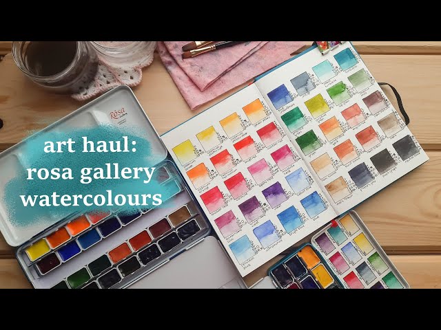 Rosa Gallery Watercolours: Unbox, Swatch & Review of the Romantic