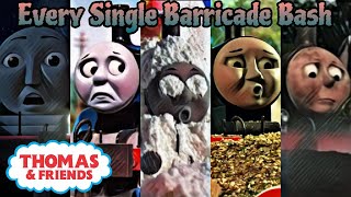 Thomas & Friends  Every Single Barricade Bash (Model to CGI)