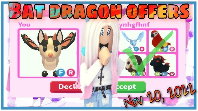 TRADING MY MM2 INVENTORY FOR A BAT DRAGON IN ADOPT ME! NGF!! :  r/MM2FORADOPTME