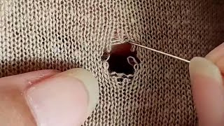 How to Repair a Hole in a Fine Yarn Knit Sweater