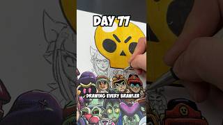 Day 77 Drawing EVERY Brawler - Melodie🤯 #shorts #brawlstars #drawing