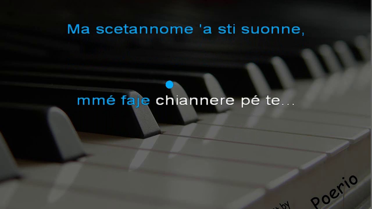 'O SURDATO 'NNAMMURATO - karaoke senza guida alla voce