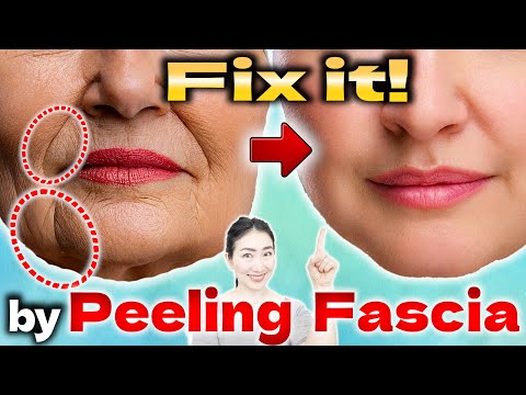 Peeling fasya masajı nazolabial kıvrımları ve çeneleri giderir / yüz lenf drenajını sağlar