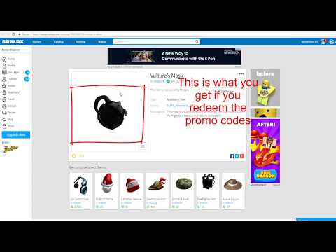 How To Get Vulture Mask Roblox Promocode In Discription Youtube - how to get vultures mask roblox promo codes read desc