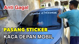 Promo stiker cutting stiker kaca depan mobil motif monster terbaru