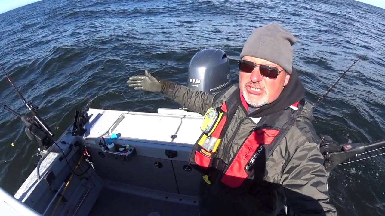 Fishing off Nootka Sound on my Hewescraft with an electric reel for Halibut and Salmon.