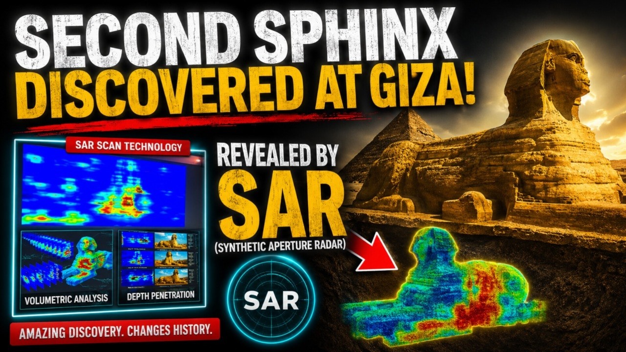 Second Sphinx discovered at Giza! Revealed by SAR