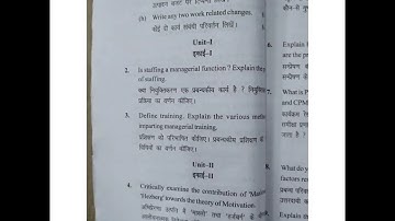 MDU B.com 2 nd semester Business Management 2018