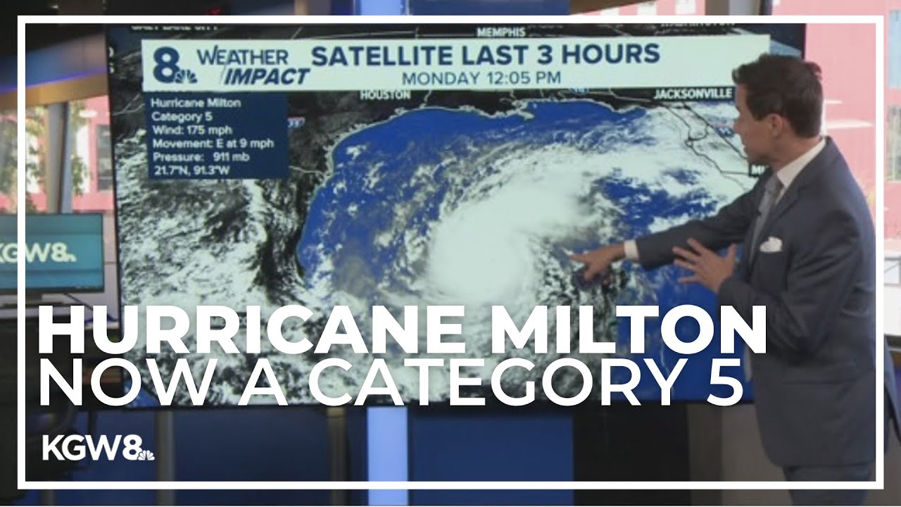 Hurricane Milton strengthens to Category 5 hurricane - YouTube