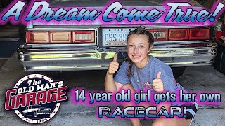 14 YEAR OLD GIRL PICKS UP HER OWN RACE CAR! We help make it happen!