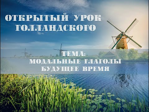 Открытый урок голландского языка. Темы "Модальные глаголы.Будущее время"