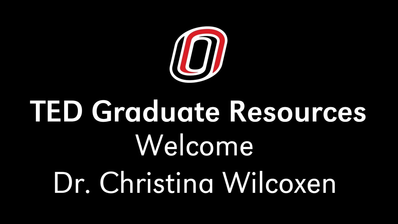 UNO Teacher Education Graduate Programs Overview with Dr. Chris Wilcoxen