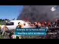 Reportan al menos seis muertos tras desplomarse avión de la Fuerza Aérea Mexicana en Veracruz