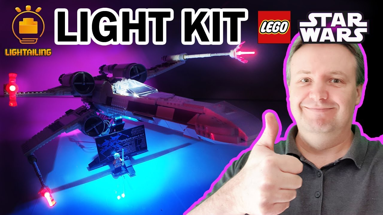 Light Kit LEGO UCS X-Wing Unboxing, Installation & Review Star Wars 75355.  Lightailing LED 