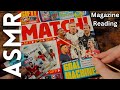 Reading a football magazine asmr football soccer