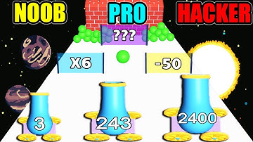 Balls Fall! 3D - NOOB vs PRO vs HACKER