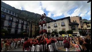 4de6 dels Castellers d'Andorra a la Festa Major d'Andorra la Vella