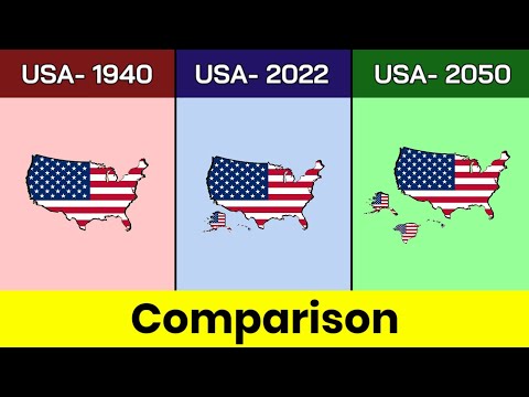 United States 1940 vs United States 2022 vs United States 2050 