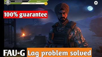 How to solve lag problem in FAU-G game|Lag problem solved in Faug game|Faug game lag|