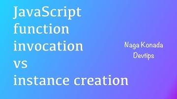 JavaScript function chaining using function invocation versus instance creation | Tutorial | #023