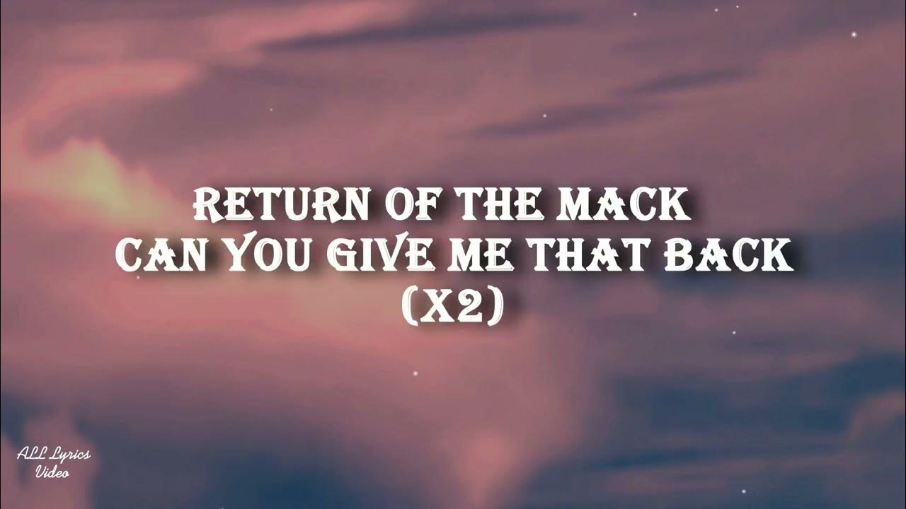 Return Of The Mack Lyrics Kevin Gates Post Malone - Mark Morrison / Cooped up - Return of the mack (Lyrics