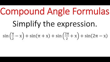 Simplify Expression sin(pi/2 - x) + sin(pi + x) + sin(3pi/2 + x) + sin(2pi - x)