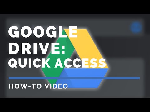 Video Google Drive: Quick Access - youtube