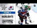NHL Highlights | Second Round, Gm2: Stars @ Avalanche - Aug. 24, 2020