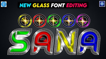 Glass font editing a Pro on Android using ps touch pixelLab how to create glass font-Zarraq Creation