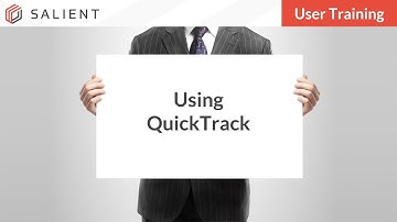 User Training - Using The QuickTrack Process