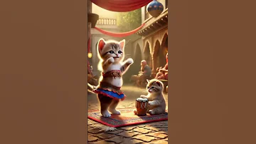 اجمل فيديو قطط بترقص بالذكاء الاصطناعي Animal Animation Ai Cartoon Cat Ai Shorts قطط Animal 