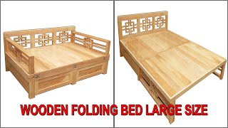 Wooden Folding Bed Large Size | Giường Gỗ Gấp Kích Thước Lớn | Do Go 24H