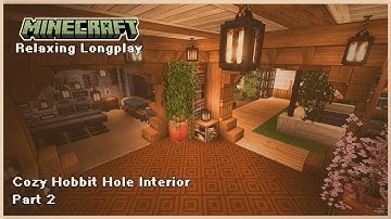 Minecraft ASMR – Building a Cozy Hobbit Hole (Interior Part 2)