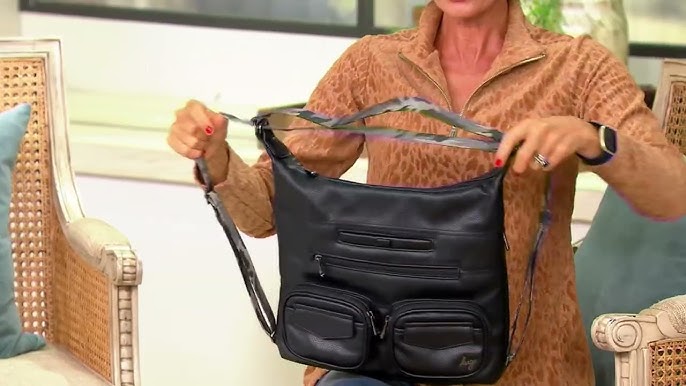 Lug Vegan Faux Leather RFID Hobo Zipliner VL on QVC 