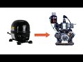 how to turn Compressor into 2 stroke Engine