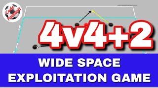 4v4+2 wide spaces exploitation game!