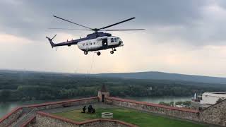 Bratislava castle Police Helicopter